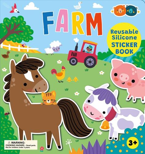 Silicone Sticker Book - Farm