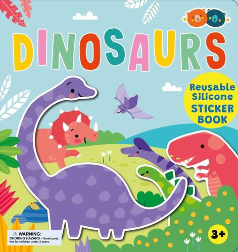 Silicone Sticker Book - Dinosaurs