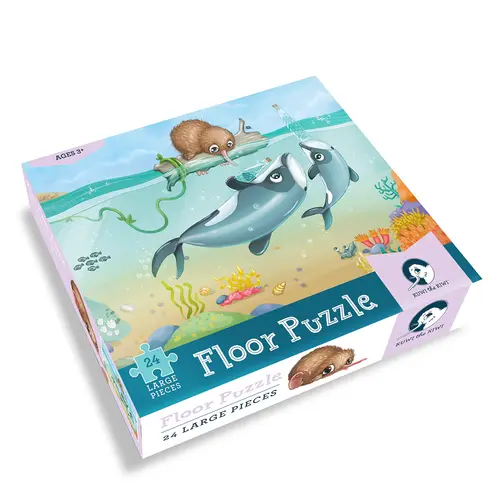 Kuwi Floor Puzzle - Maui Dolphin Mischief