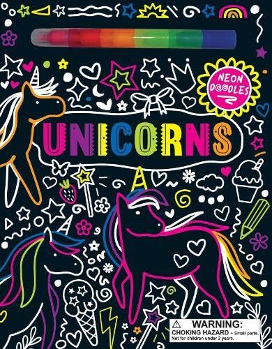 Unicorns Neon Doodles
