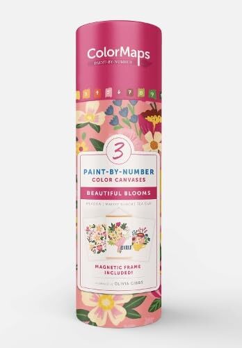 ColorMaps Paint By Number Beautiful Blooms