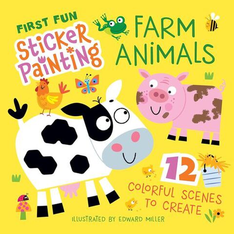 First Fun Sticker Painting Farm Animals