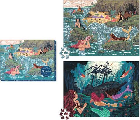 Mermaids 2-in-1 Double-Sided 500-Piece Puzzle