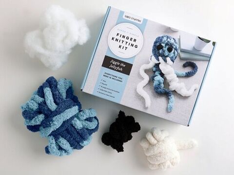 Super Simple Finger Knitting Kit Jiggle the Jellyfish
