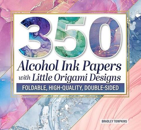350 Alcohol Ink Papers with Little Origami Designs