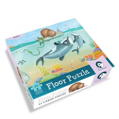 Kuwi Floor Puzzle - Maui Dolphin Mischief
