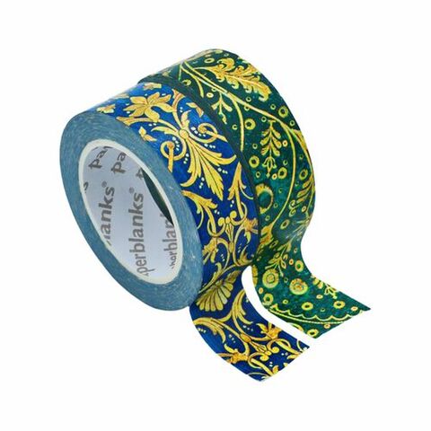 Emerald Flower Silk Sky Washi Tape