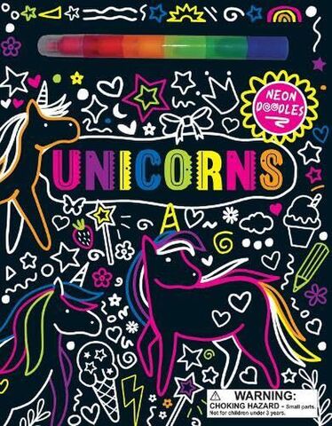 Unicorns Neon Doodles