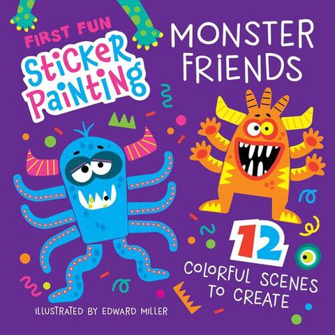 First Fun Sticker Painting Monster Friends