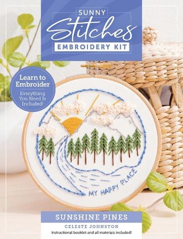 Sunny Stitches Embroidery Kit Sunshine Pines