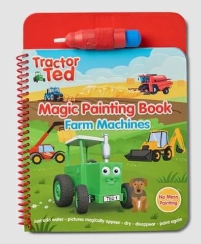Tractor Ted Farm Machines Magic Painting Book