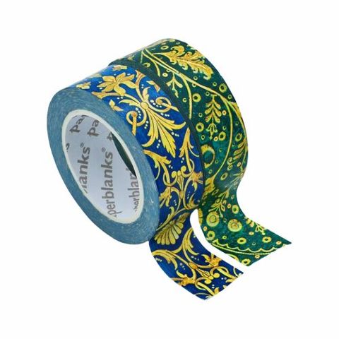Emerald Flower Silk Sky Washi Tape