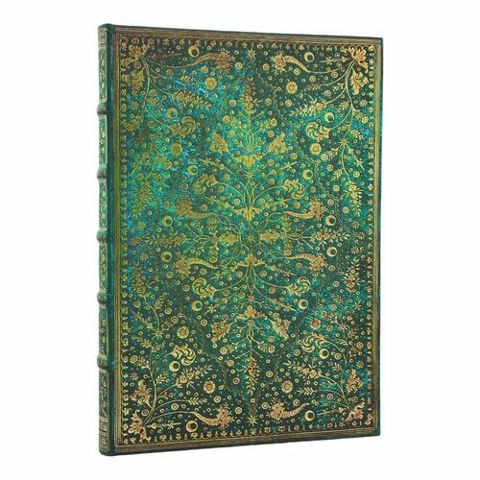 Emerald Flower Grande Lined Journal