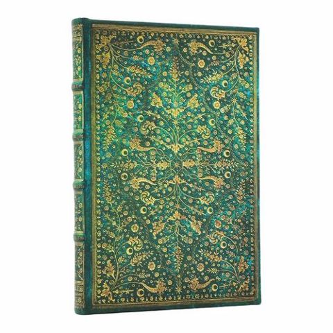 Emerald Flower Mini Lined Journal