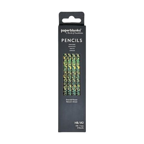 Emerald Flower Pencil 4 Pack
