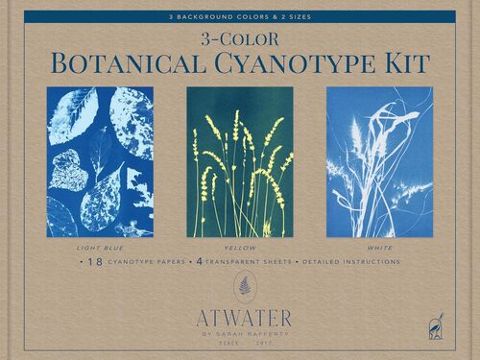 3 Color Botanical Cyanotype Kit
